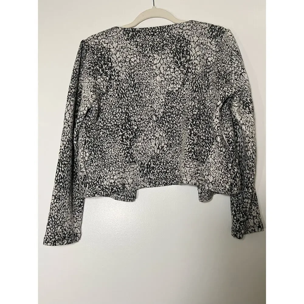 Anthropologie Dolan Black White Eva Jacket Sz M